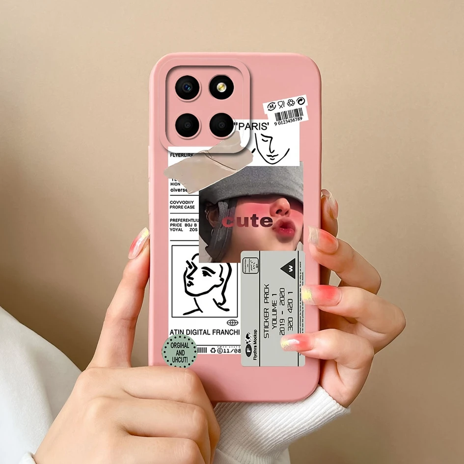 حافظة لهاتف HonorX8 X8a X8b X 8c 4G 5G حافظة خلفية جميلة على شكل قطة من السيليكون الناعم أغطية حماية لعدسة Honor X8 X 8a X 8b X8c