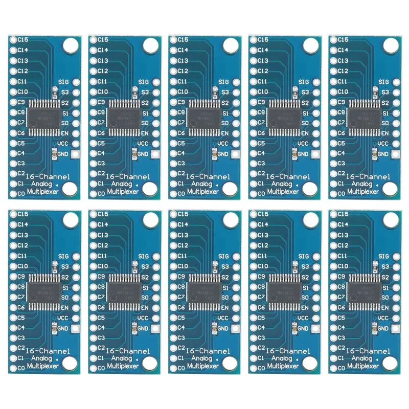 

10Pcs 16CH Analogue Multiplexer Module 74HC4067 CD74HC4067 Precise Module Digital Multiplexer MUX Breakout Board