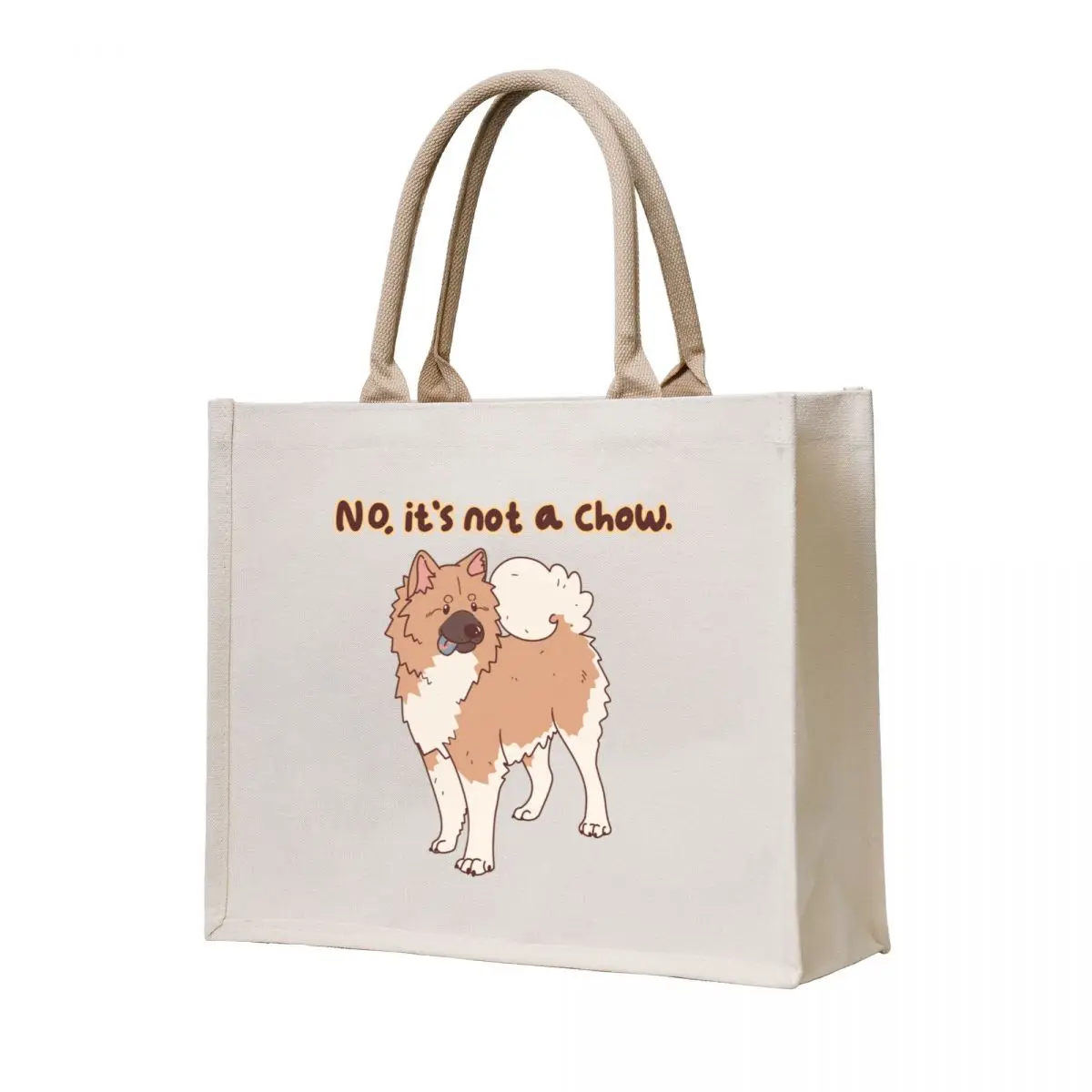 

No, it's not a chow - red fawn light Tote Bag eco bag folding Large bags for women tote bags men Women's handbag