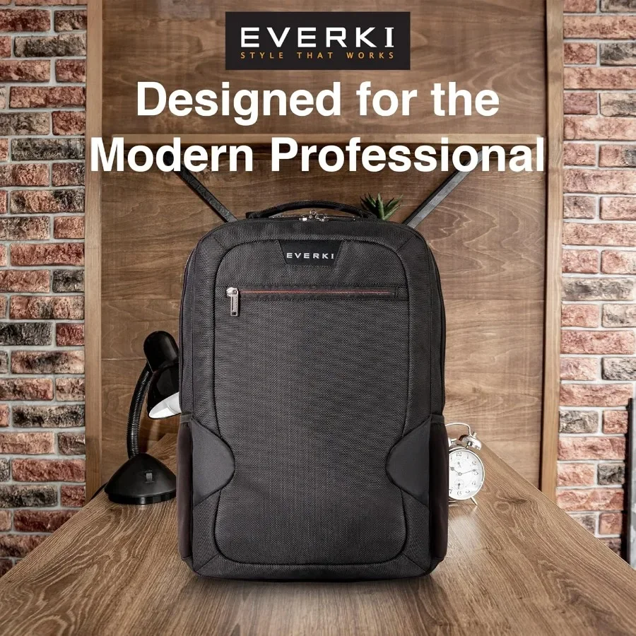 حقيبة ظهر ستوديو رفيعة للكمبيوتر المحمول للرجال والنساء خفيفة الوزن ومبطنة بشكل ناعم مع مقبض عربة حماية الزاوية عالي التباين #6