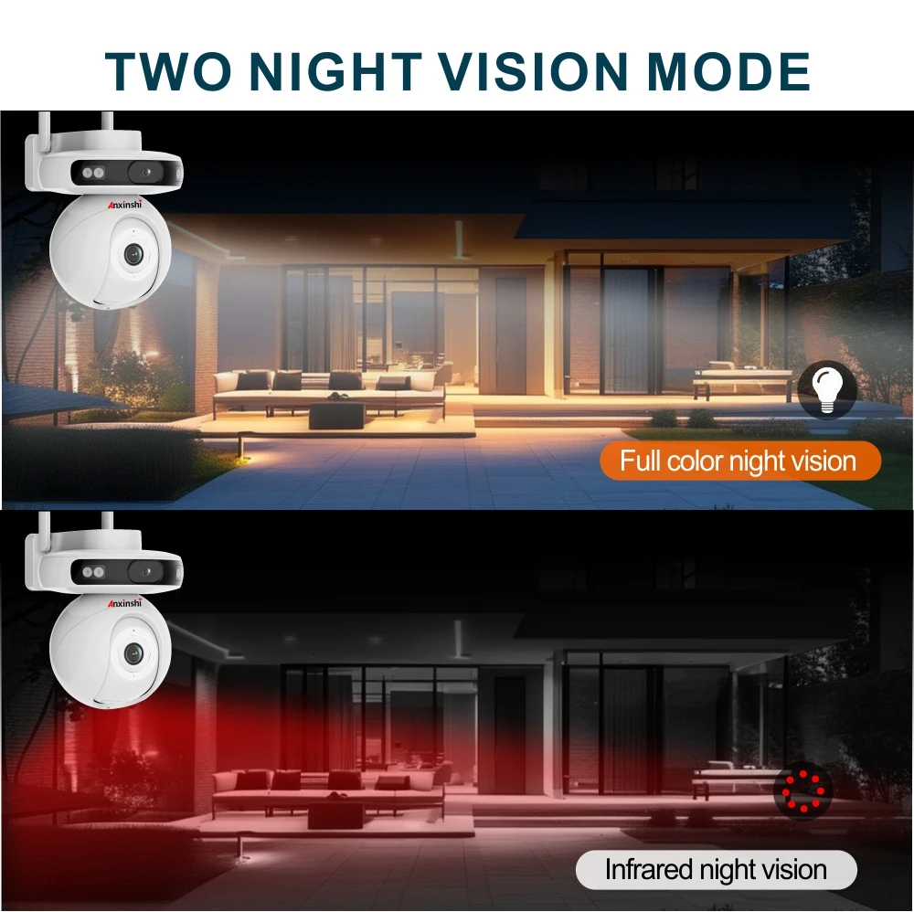 Precio de fábrica, Kit de cámara PTZ Solar WiFi inteligente de 3MP con luz roja y azul, domo negro/blanco de 4 canales, visión nocturna, almacenamiento de datos NVR