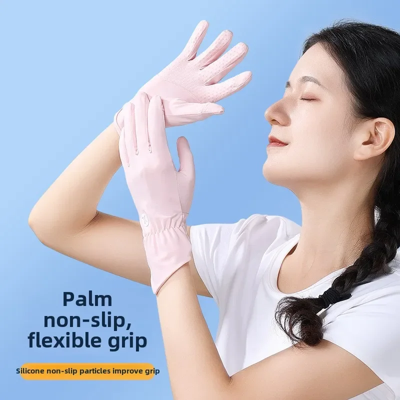 Summer Gloves Sunscreen Ladies Fishing Outdoor Driving Cycling Fitness Touch Screen Cool Flip Quick Dry Breathable