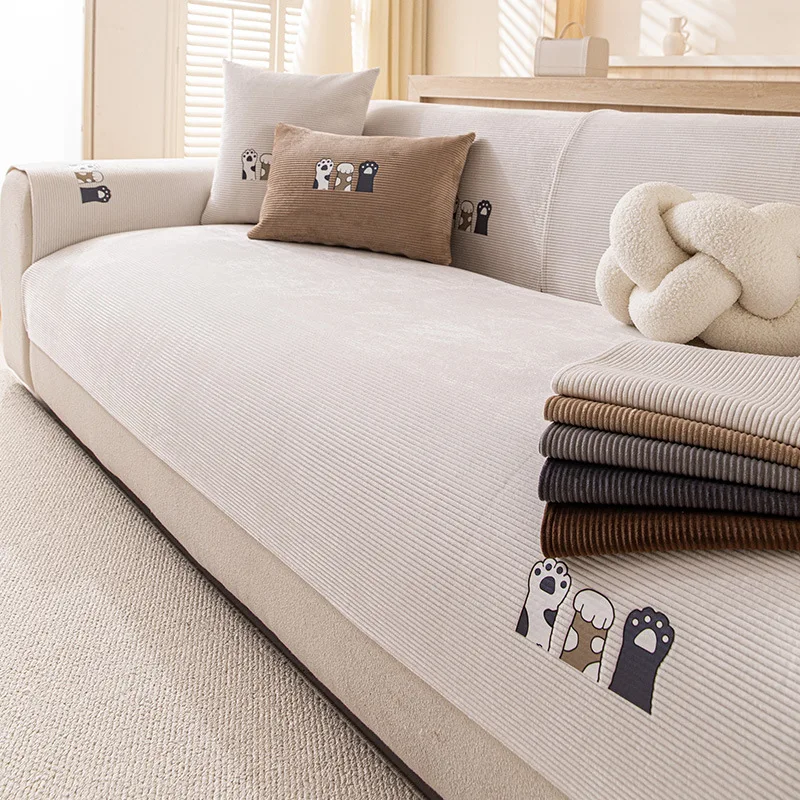 Sofa Cushion Four Seasons Universal Simple Modern Cover Cloth Non-Slip Cushion Light Luxury Sofa Cover Cover Towel