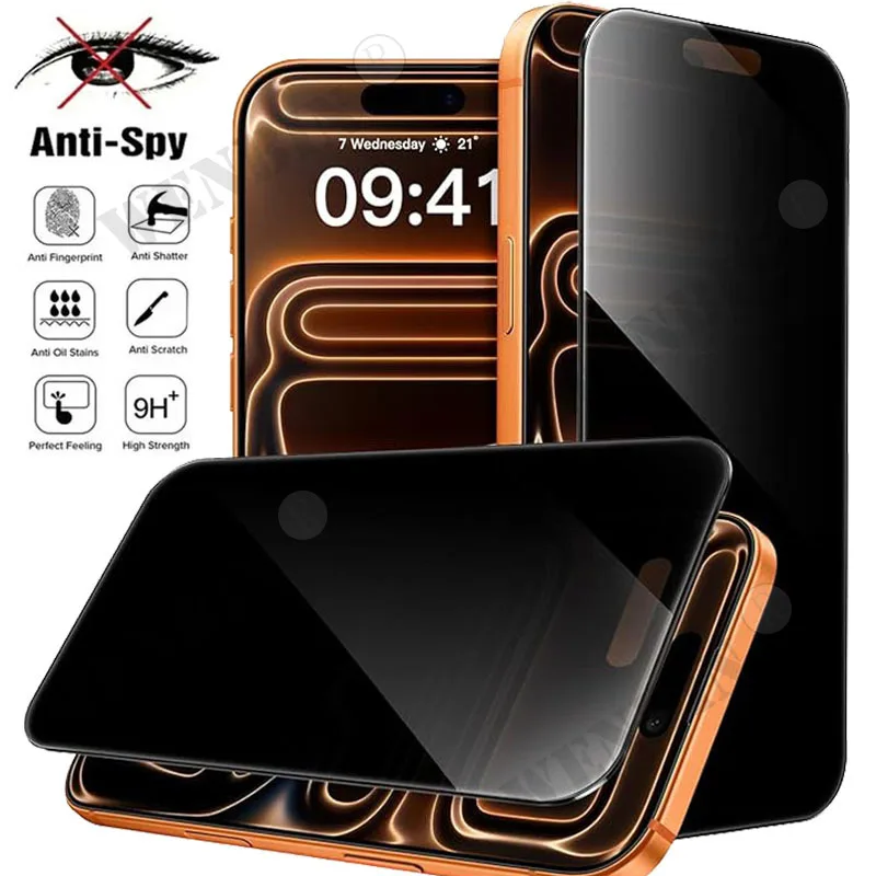 

3 шт. защитная пленка для экрана для iPhone 17 Pro Max Air 16 15 14 13 12 Pro Max антишпионское защитное стекло для iPhone 17 Pro Max