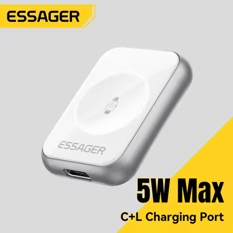 Essager 5W Magnetic Wireless Charger for Apple Watch series 9 8 7 6 SE Type C Lighting Cable convert Charger for iWatch Series