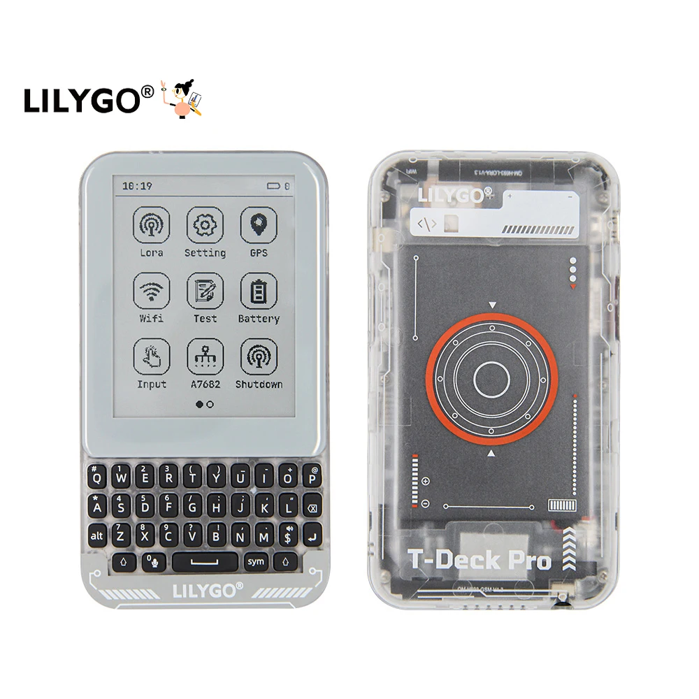 LILYGO T-Deck Pro ESP32-S3 Development Board with 3.1 Inch E-Paper SX1262 LoRa GPS Keyboard TF Card Mic & Speaker Kits