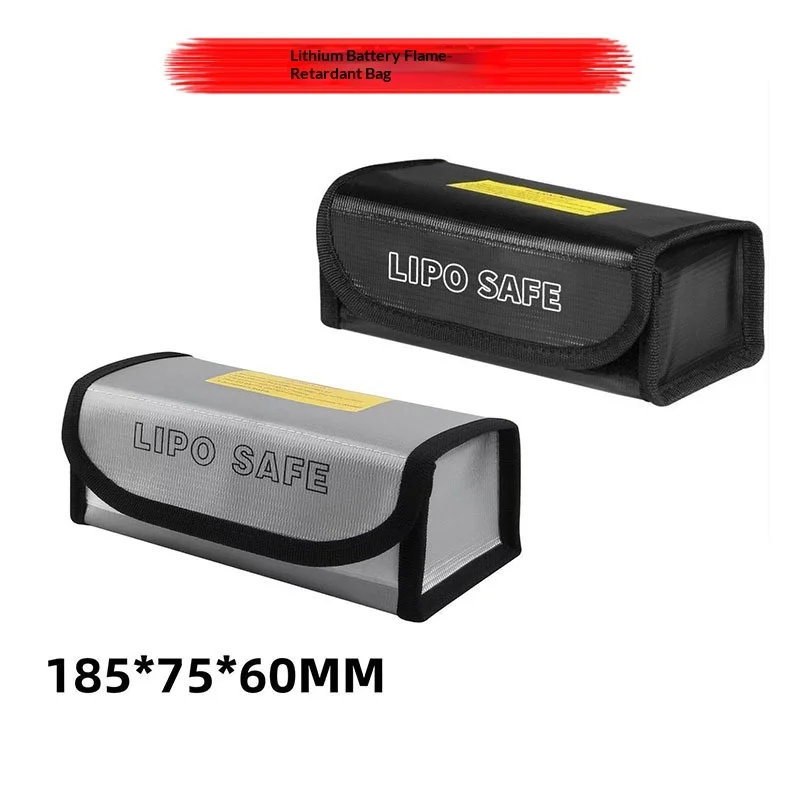 Lipo Battery Safety Bag 185x75x60mm Mini Waterproof Fireproof Explosion-Proof Portable For Fpv Racing Drones