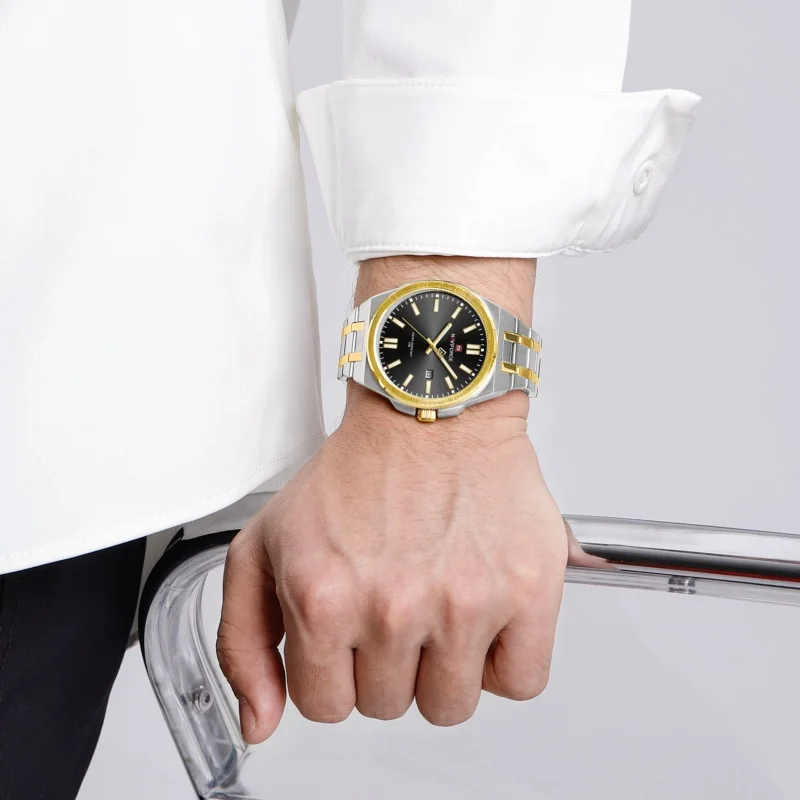 NAVIFORCE Men Quartz Watch Luminous Hands 3ATM Waterproof Stainless Steel Strap Luxury Casual Daily Male Wristwatch Gifts box