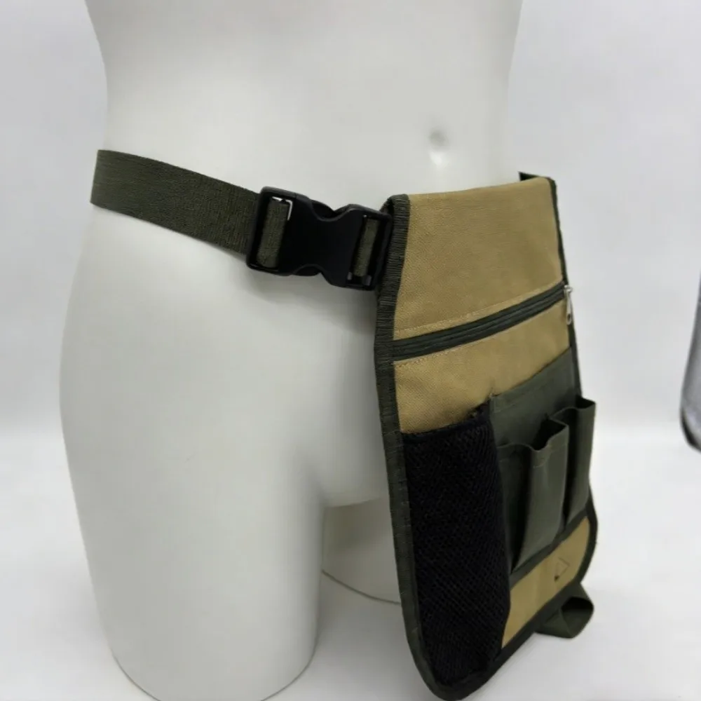 Multi-Pocket Gardening Tool Fanny Pack Net Bag Design Portable Convenient Storage Bag Durable Adjustable