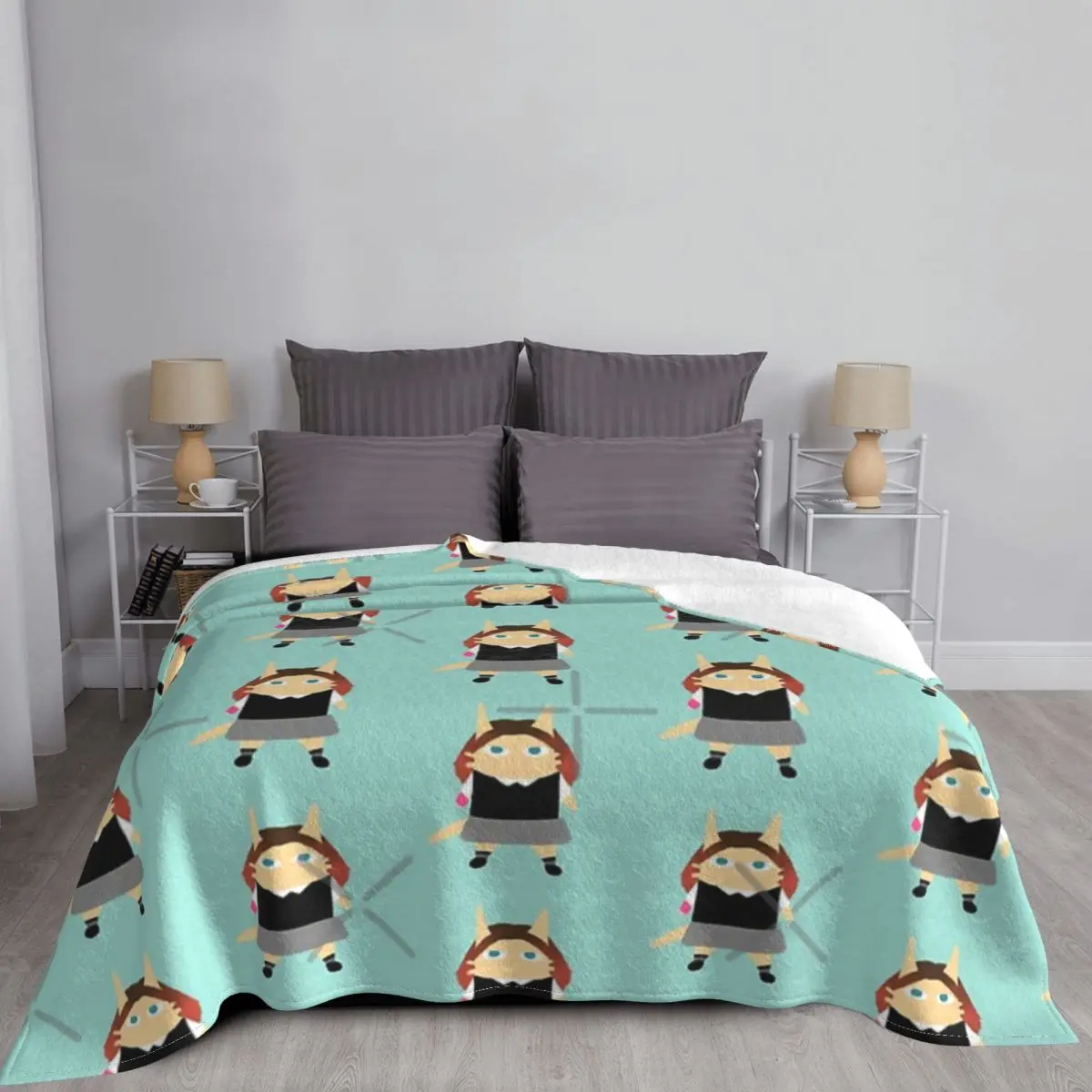 Серия Furtoon Божья коровка в виде кошки A24 Saoirse Ronan Одеяло Покрывало на кровать Плюшевое