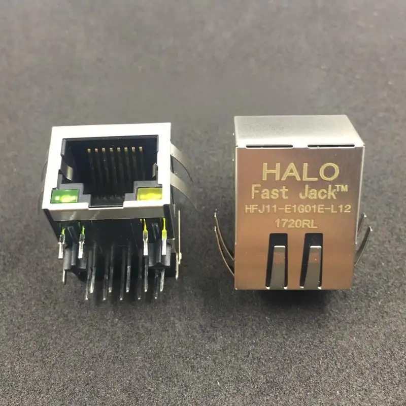 5 قطعة محول الشبكة HFJ11-E1G01E-L12RL ، واجهة شبكة RJ45 ، المنتج الأصلي الأصلي