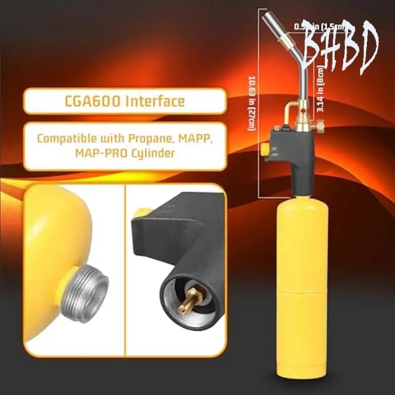 High Intensity Soldering Torch Head,Portable Trigger Start MAPP Torch Head,Welding Torch For MAP Pro MAPP Propane Tank Durable