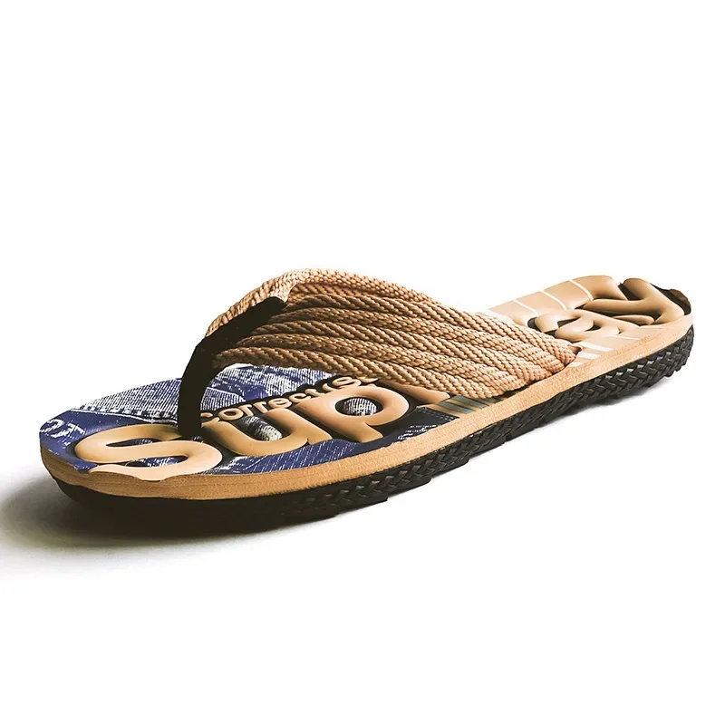 Summer 2024 New Style Flip-flops Casual Anti-slip Trendy Sandals Personalized Sandals Beach Shoes