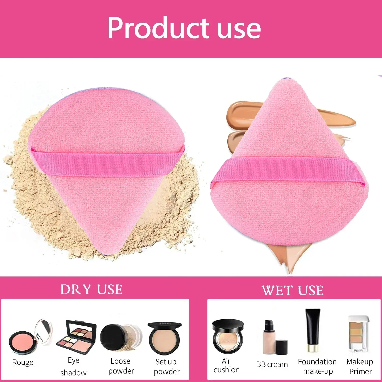 Makeup Brushes and Sponges Set, Pink Makeup Puff, Beauty Egg, Headband, Wristband Remover Kit, Makeup Tool, Gift 20-32pcs