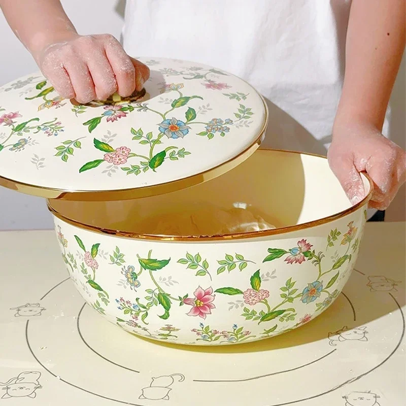 Food grade and basin non-stick with enamel cover to wake up the face, no plastic wrap, large capacity
