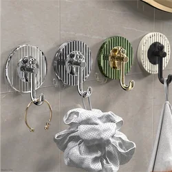 4Pcs Luxury Wall Hook Strong Self-Adhesive Hooks Bathroom Punch-free Towel Rack Coat Hanger Door Back Key Bag Hooks Home Decor