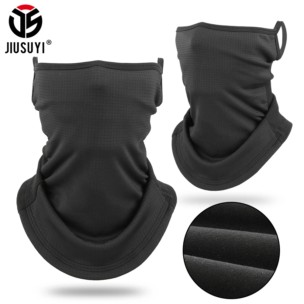 ฤดูหนาวผ้าพันคอหน้ากากครึ่งหน้า Hang-หูคอ Gaiter ผ้าพันคอ Windproof สกีตกปลา Neckerchief Headband Men ผู้หญิง