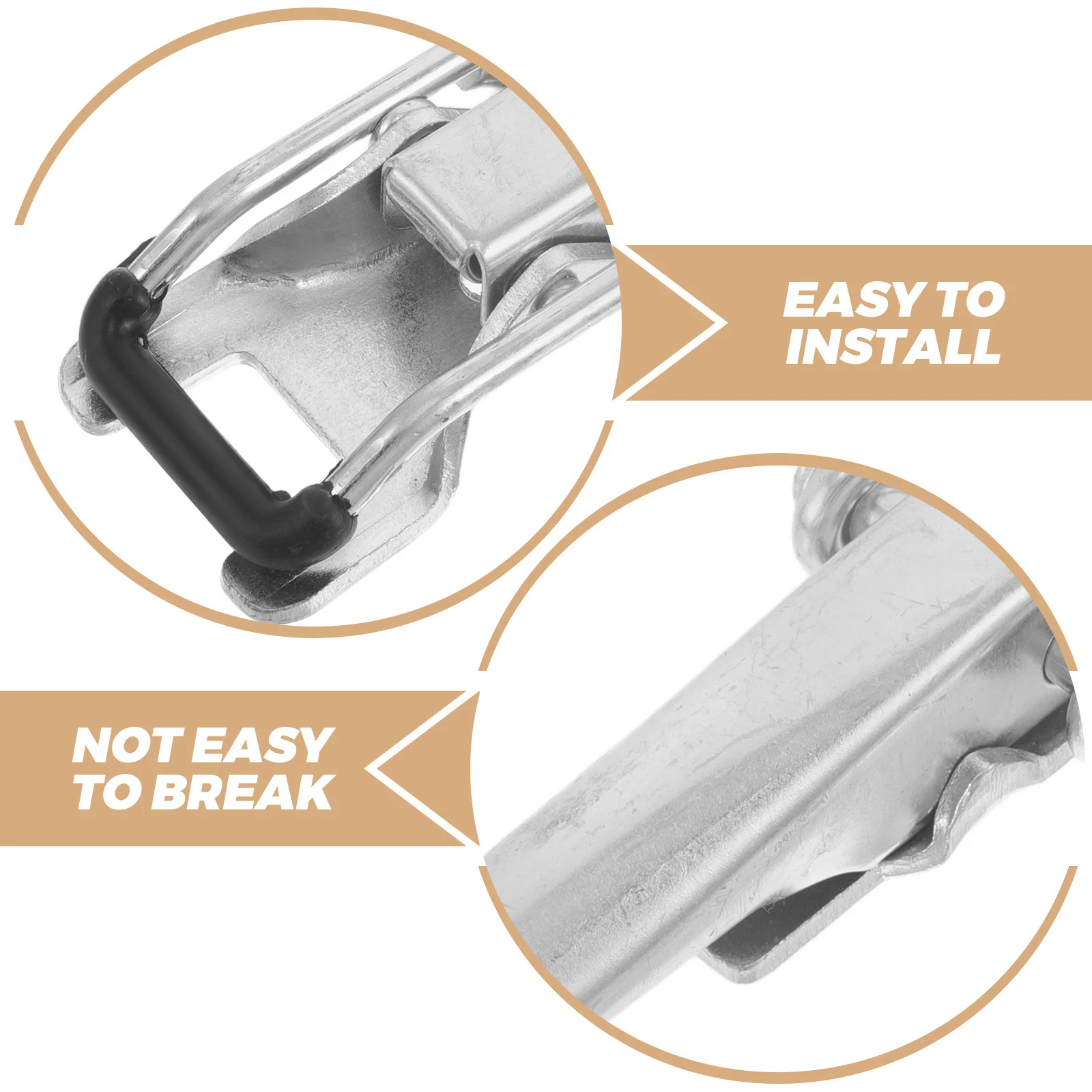 

5pcs Set of 5 Heavy Duty Lock Handle Spring Loaded Latch Hook Metal Trailer Buckle Replacement Locking