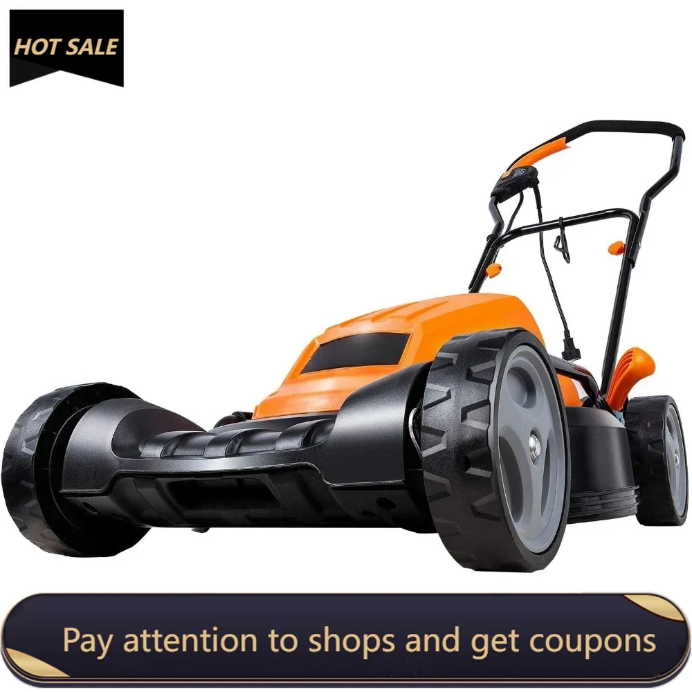 

ME1218X Electric Lawn Mower 12AMP 19-Inch Freight Free Battery Cutter Professional Tooling Grass Trimmer Garden Cultivator Plow