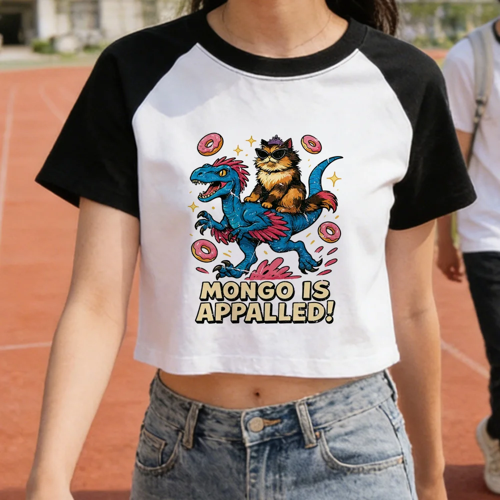 Dungeon Crawler Carl cropped top shoujo jojifuku summer harajuku tshirt party meme korean fashion