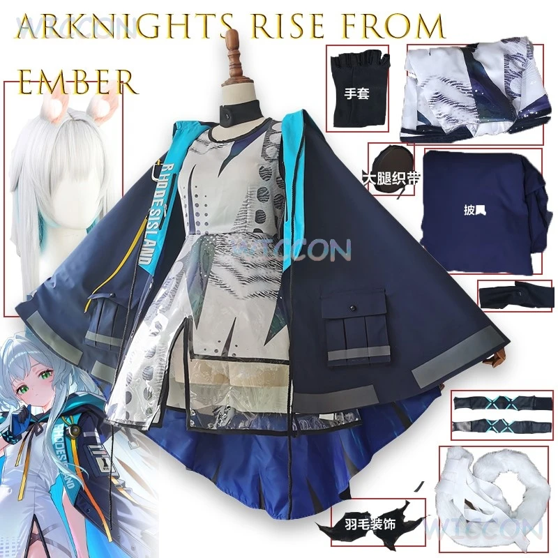 

Arknights Rise From EmberRosemary Cosplay Costume Custom Made Female Outfit Daily Wear Anime Game Character Dress Halloween Cos