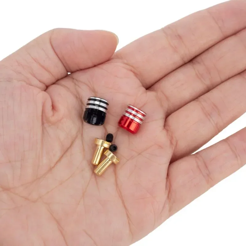 1 black + 1 red two radiator brass bullet banana plug RC car battery connector