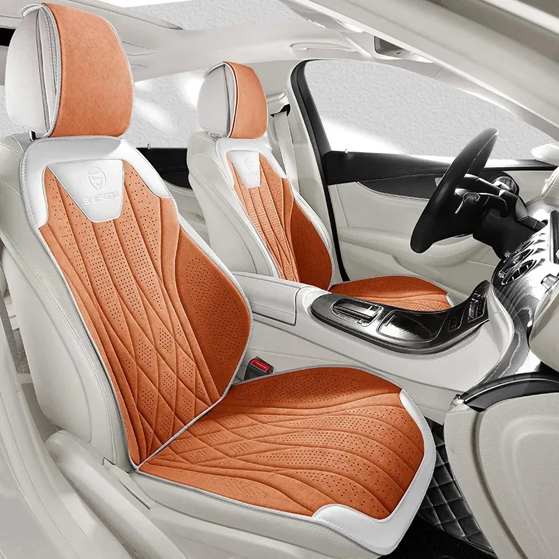 Comfortable Suede Car Seat Covers Full Set Four Seasons Universal Car Seat Cushion Seats Accessories Car Seats Protection Covers