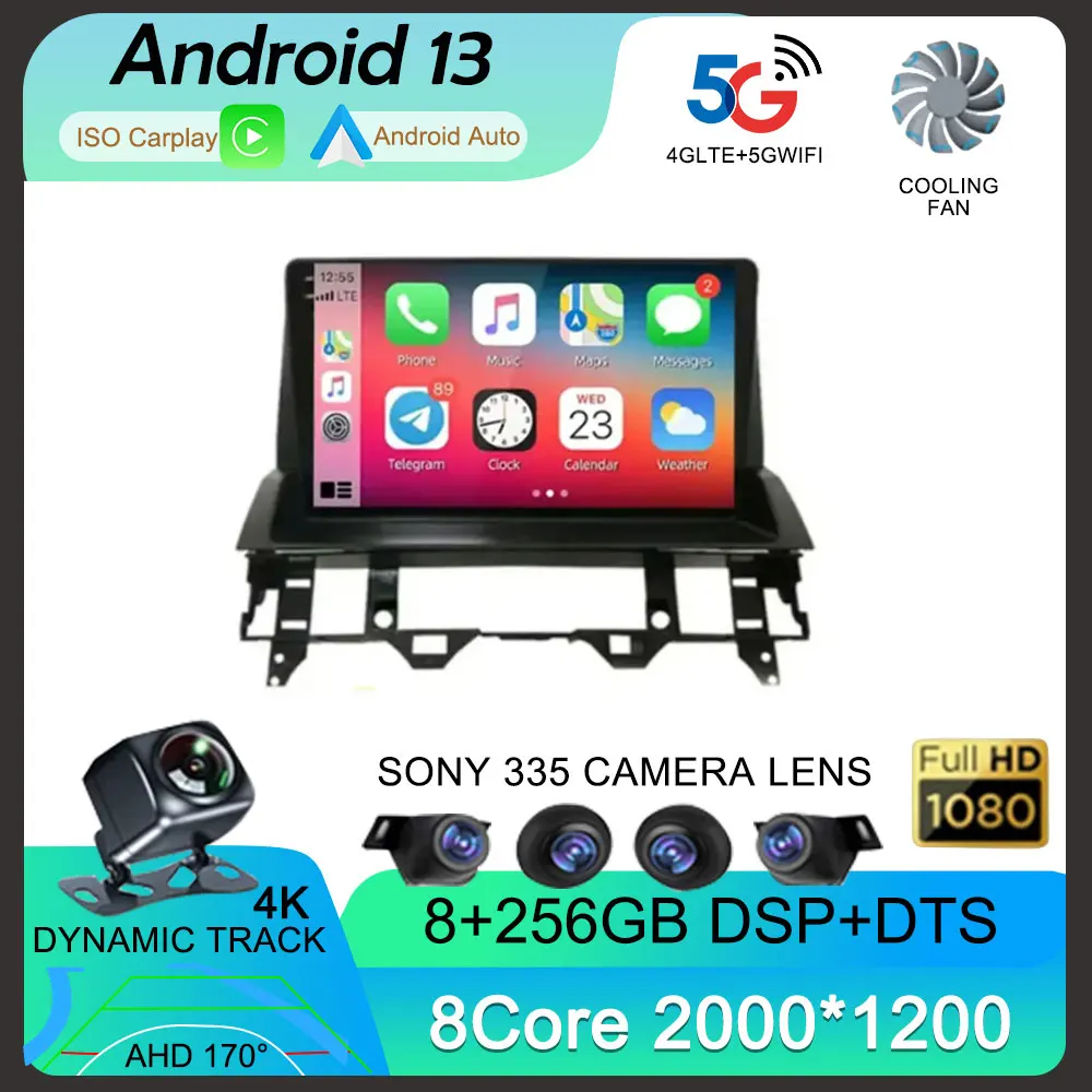 

10.1 Inch Android 13 For Mazda 6 2002 - 2008 Car Radio Navigation GPS No 2din Autoradio DSP BT Multimedia Video 4G LTE NO DVD