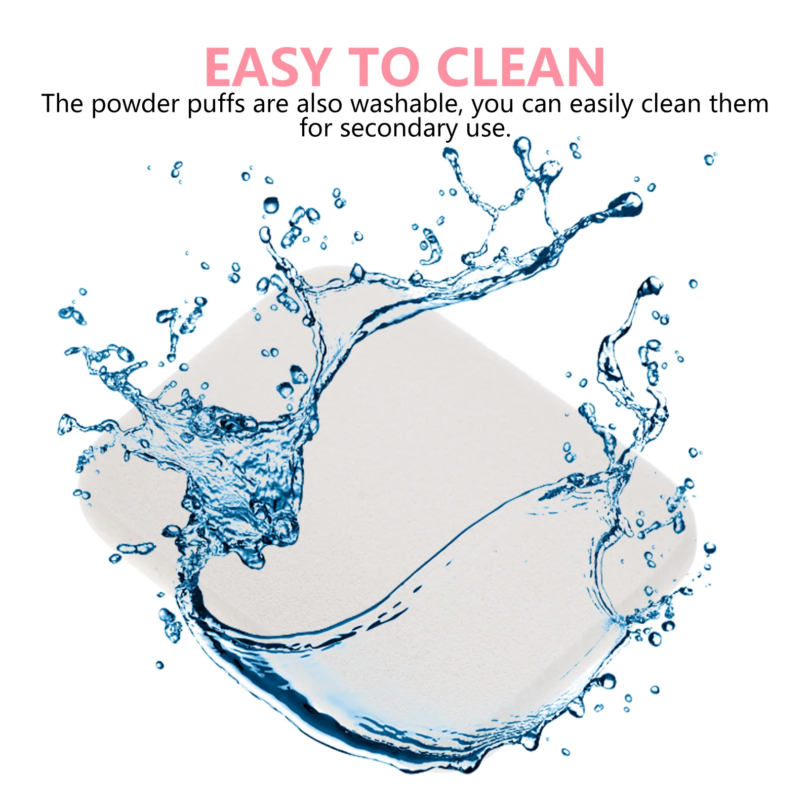 2 szt. Pudełko na gąbeczki do makijażu, wysokiej jakości gąbki do twarzy, etui podróżne, miękkie i gładkie gąbki do twarzy do podkładu i baza pod makijaż