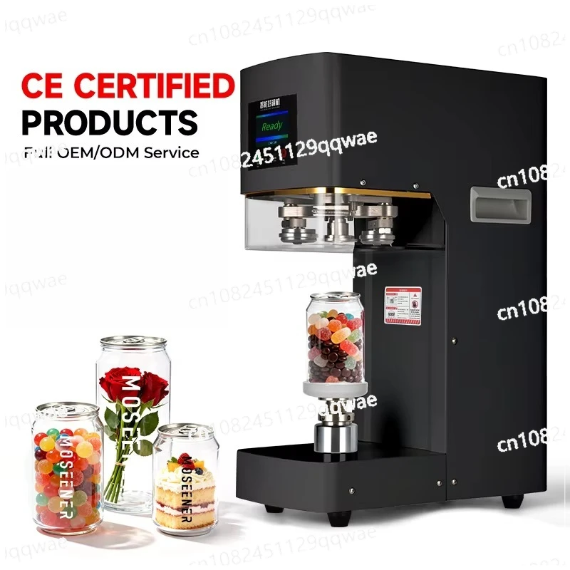 Automatic beverage sealing machine, juice can packaging sealing machine, plastic can sealing machine, for cups and cans
