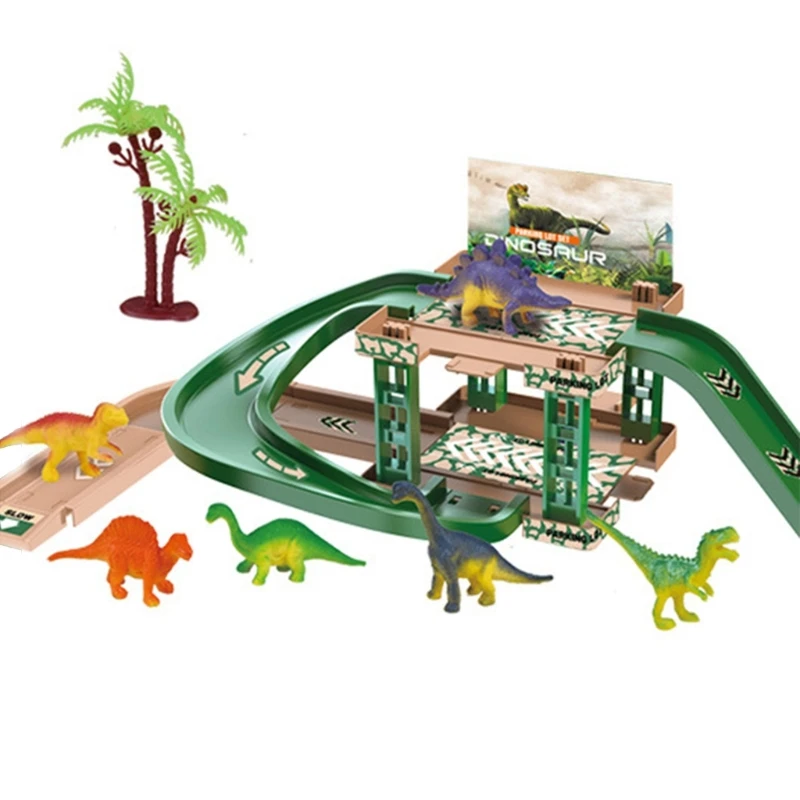 Multi Theme Toy Car Adventure Curved Road Track Rail Parking Toy Boys Interaction Game Children Birthday Presents