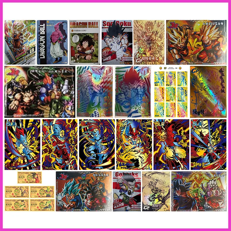 

Аниме Dragon Ball Rare UR LR CP JR GP SLR Refraction Коллекционная карта Bejita Frieza Beerus Piccolo Игрушки для мальчика Подарок на день рождения