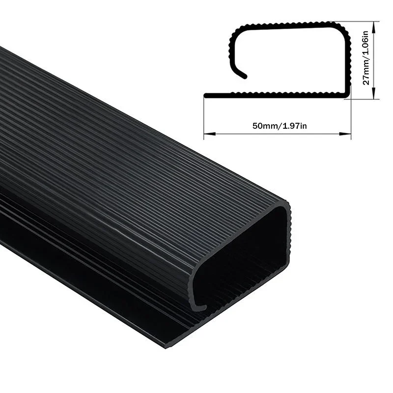40cm/15.75in Under Desk Cable Management Raceway – PVC Wire Hider & Cord Organizer Strip view 6