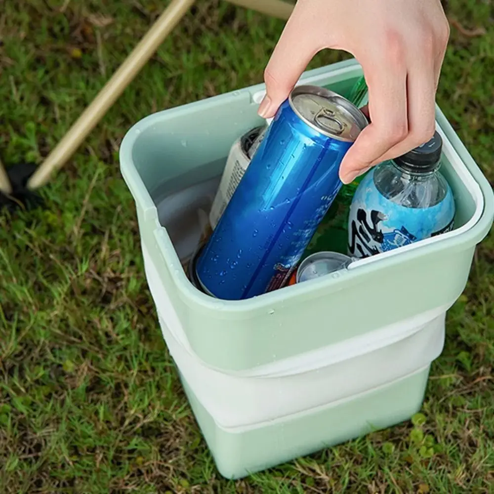 Nuevo Cubo de basura plegable para coche, Mini caja de almacenamiento de basura portátil, cubo de almacenamiento