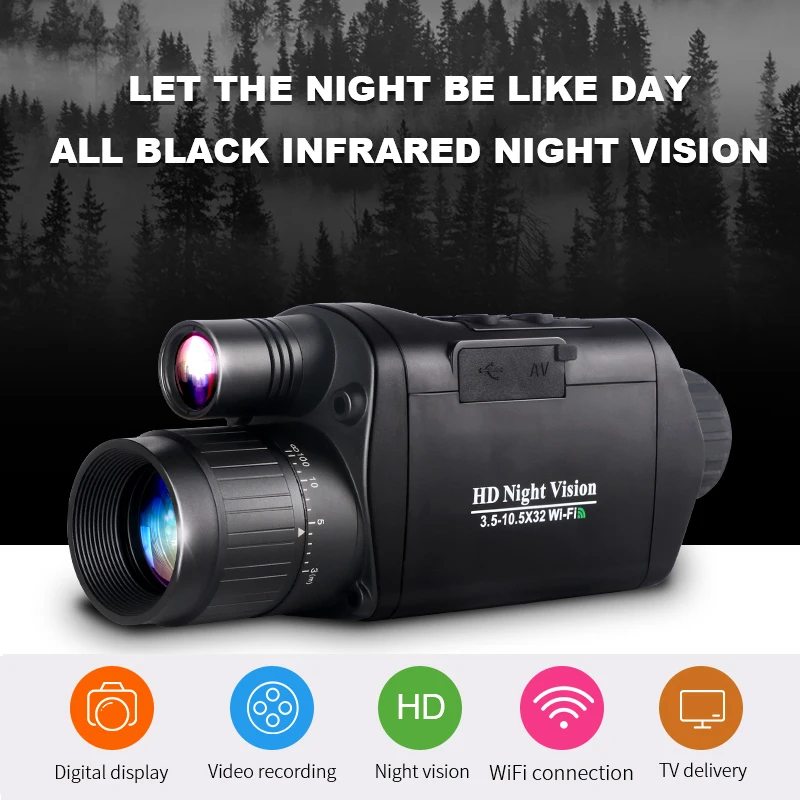 1000 Feet Thermal Scope Night Vision Hunting Spotting Scope Night Vision