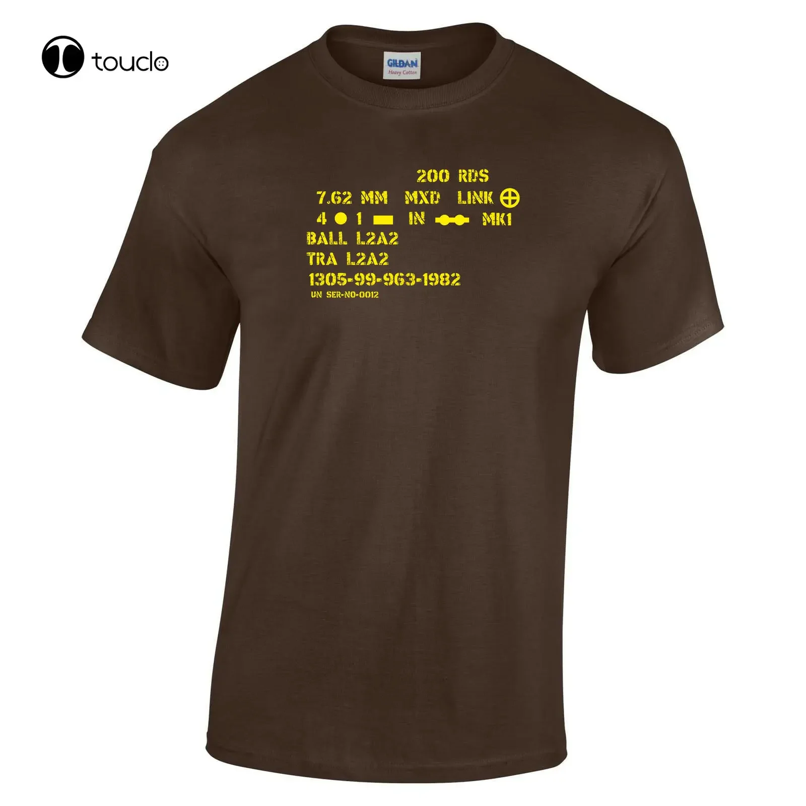 7.62Mm Mixed Link T-Shirt, British Army, Germany,Baor, Military,Gpmg,