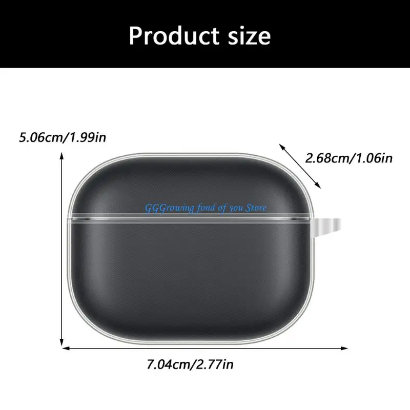 H9EB Waterproof Soft Protector Cover Housing for Earphone Sleeve Shockproof Daily Use