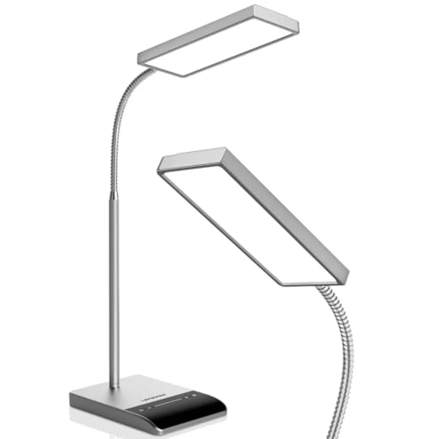 

Desk Lamp 800LM LED for Home Office 12W Reading for Desk Eye-Caring Light Touch Table Gooseneck Lamp 50 Lighting Modes Bright f