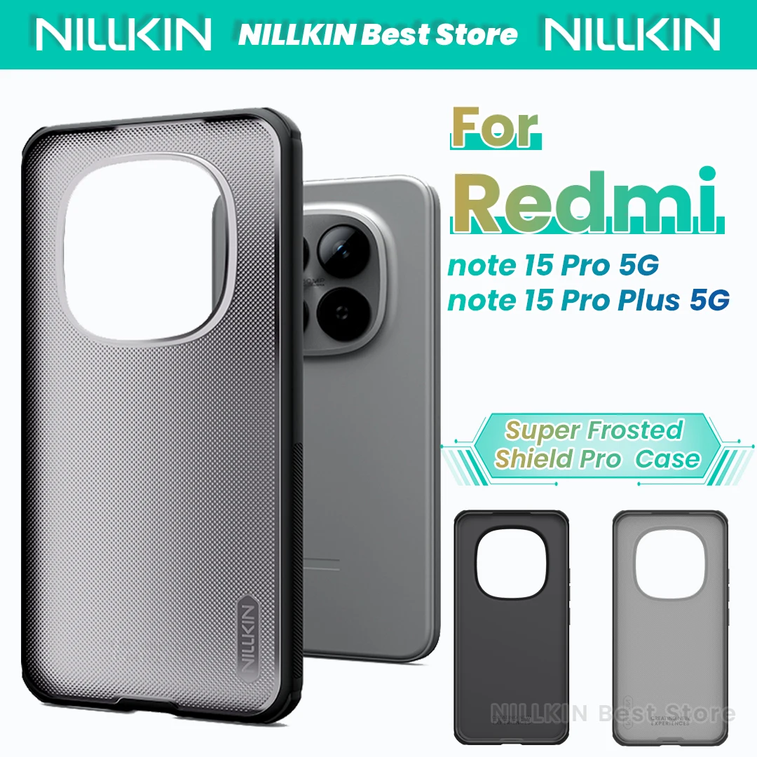 

Чехол Nillkin для Redmi Note 15 Pro Plus 5G/15 Pro, суперматовый, защитный, с антиотпечатковым покрытием, жесткий корпус