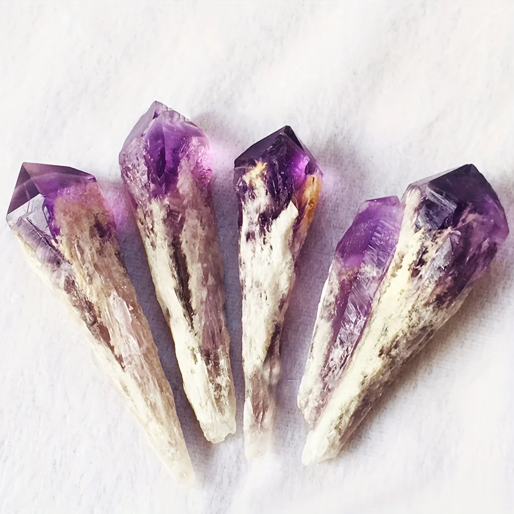Uruguayan amethyst quartz spine single-point rod amethyst handicraft home decoration mineral crystal scepter small trumpet
