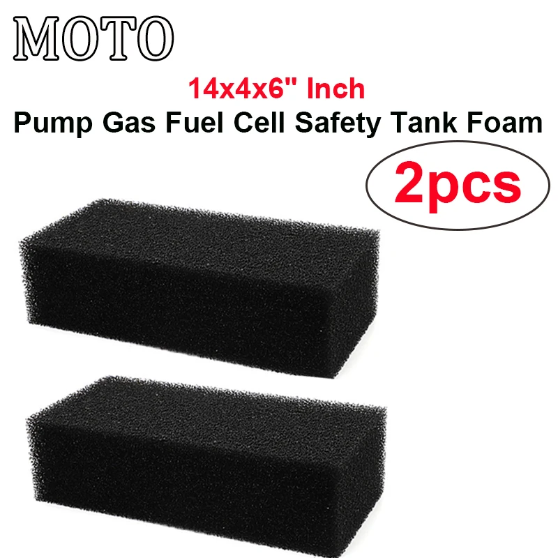 2PCS Single Anti-Slosh Pump Gas Fuel Cell Safety Tank Foam Insert Block 14x4x6