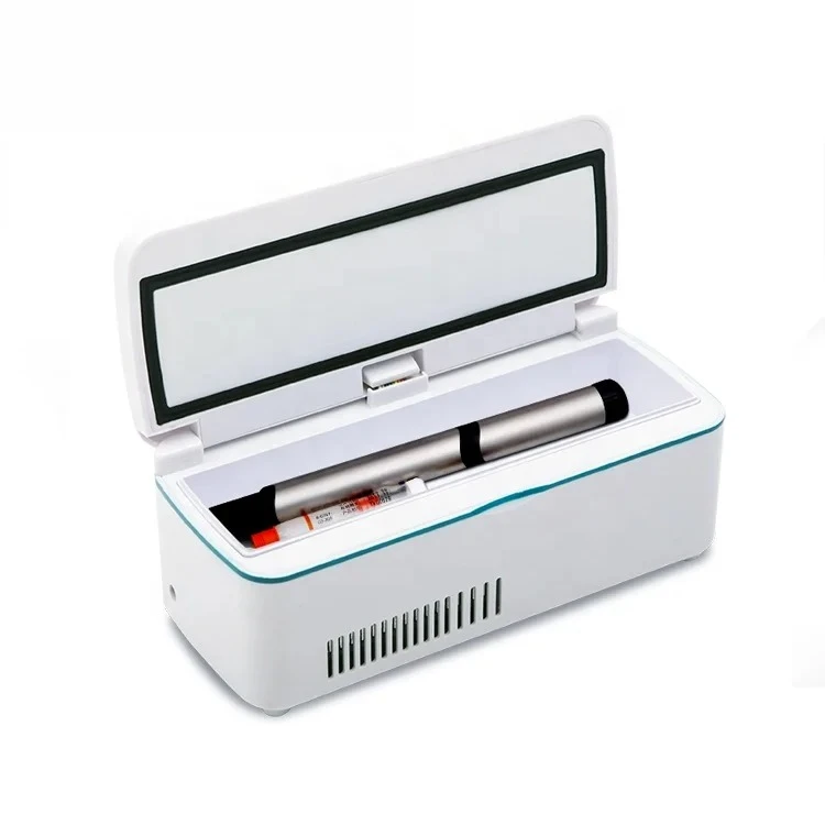 Portable Battery Powered Travel Medical Fridge Mini Refrigerator Insulin Cooler