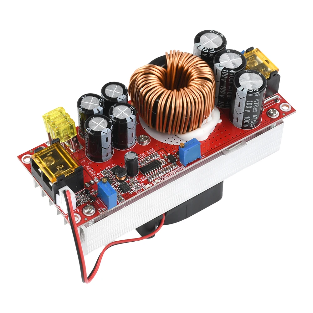 1800W 40A DC-DC Step Up Power Supply Module 10-60V To 12-90V Boost Converter Adjustable Voltage Charger