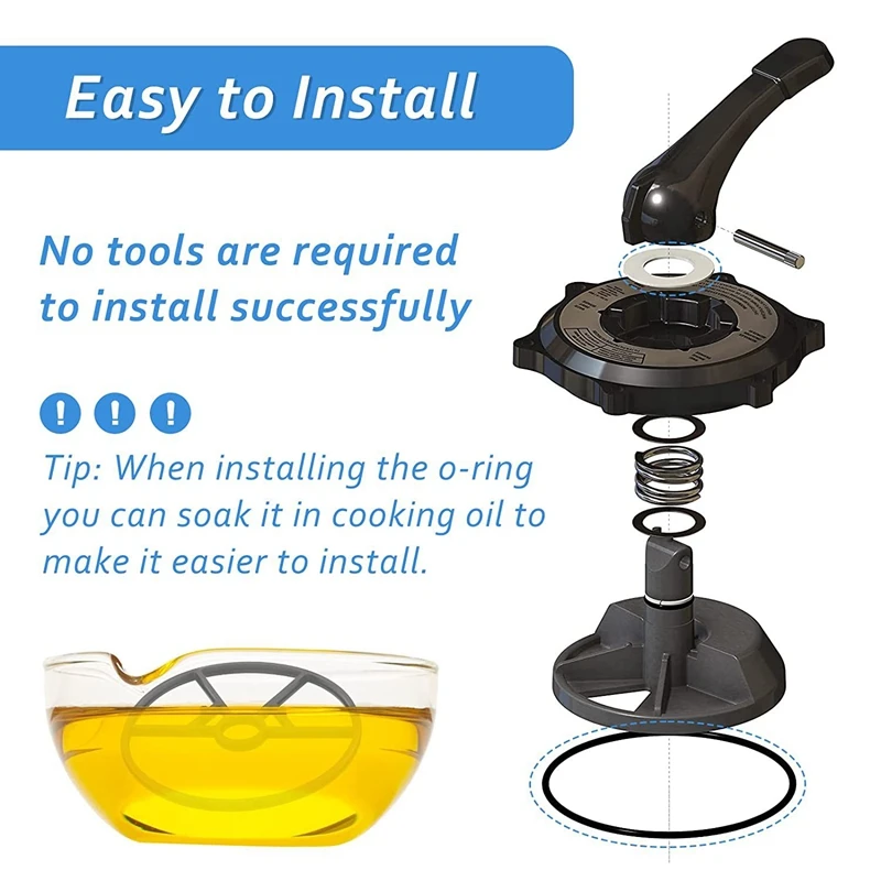 O-Ring Gasket Rebuild Kit O-Ring PC Pool And Spa Replacement Parts Fits For Hayward Multi-Port Valve Parts