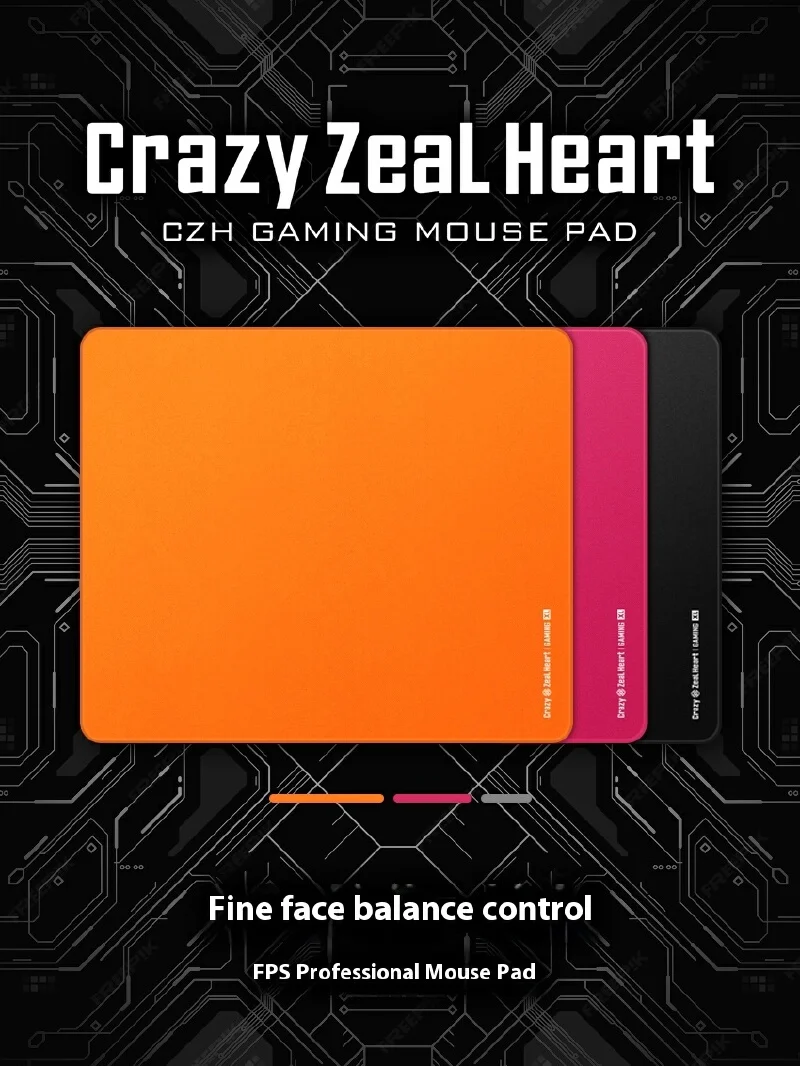 CrazyZealHeart Gaming Mousepad Large Fine Surface Mouse Mat 450x400 CS2 Valorant Esports Mouse Mat Customized Pc Accessories