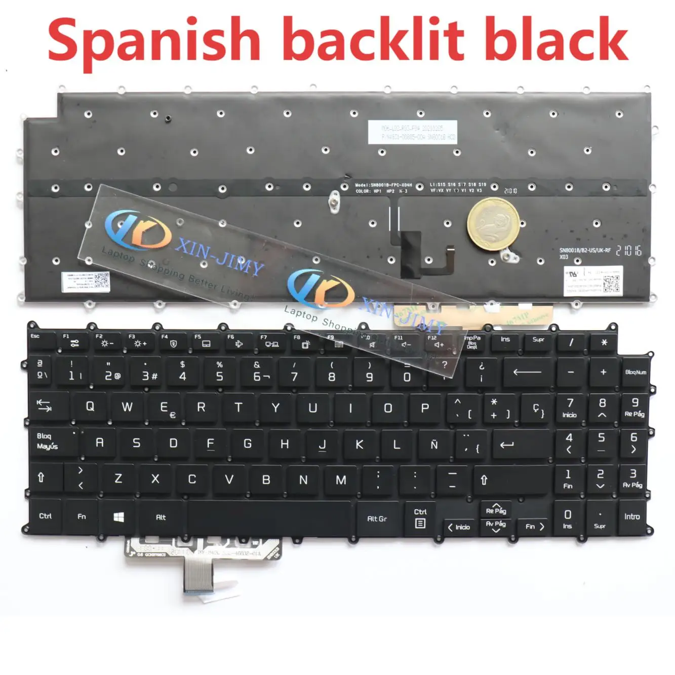 

15Z90P Испанская клавиатура с подсветкой для LG 15Z90P-G 15Z90P-N 15Z90P-K 15Z90P-P 15Z90P-GA70K 15Z90P-GR36K 15Z90P-HR56K SG-B0320-2EA