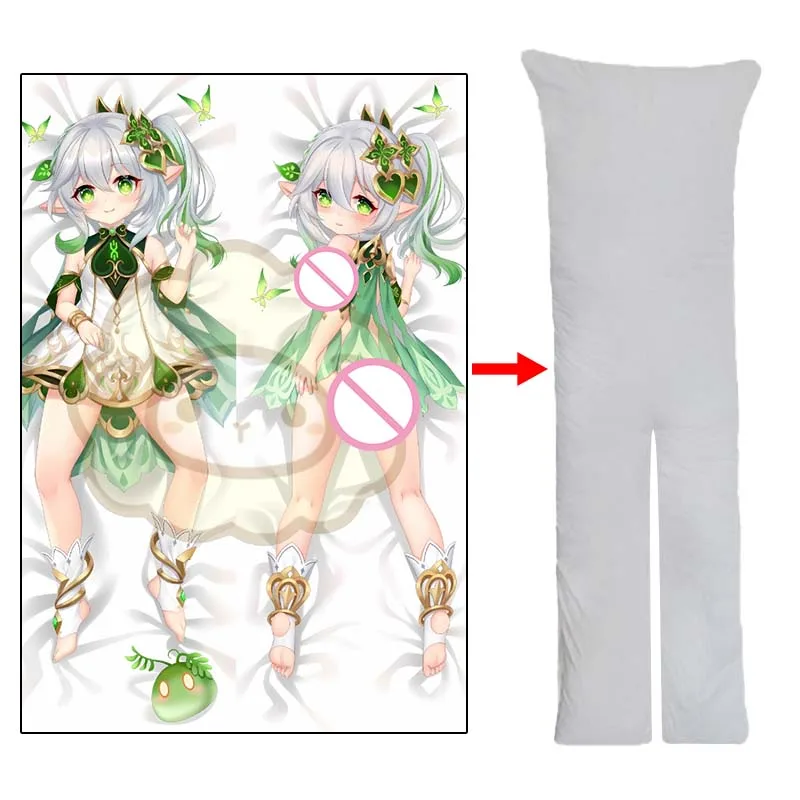 Anime Genshin Impact Whole Body Nahida Split Legs Dakimakura Onahole Body Waifu Bedding Pillows Decor 50x150cm Cosplay Props