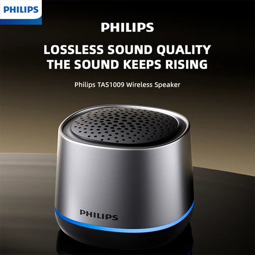 Imagen 2 del producto Philips TAS1009 altavoz inalámbrico de escritorio portátil BT5.3 sonido potente 1200MAh duración de la batería RGB Subwoofer para acampar al aire libre