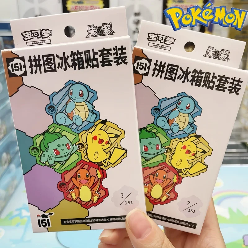 

Оригинальный Pokemon Ptcg, сборный 151, Алый и Фиолетовый, китайская подарочная коробка, коллекционные карты, головоломка, магниты на холодильник, набор, коллекционная игрушка