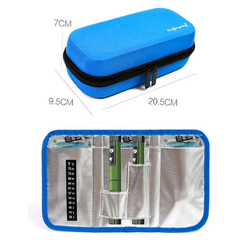 Medical Cooler Travel Pocket Packs Pouch Drug Freezer Box For Diabetes People EVA Insulin Pen Case Cooling Storage Protector Bag